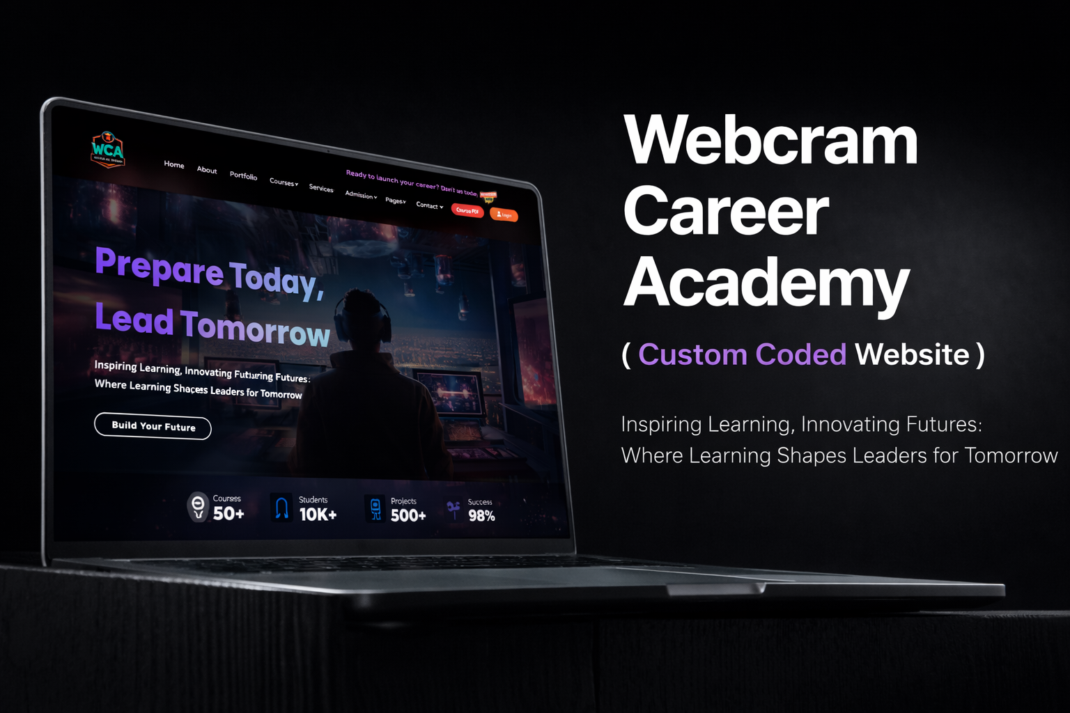 Webcram Career Academy website
